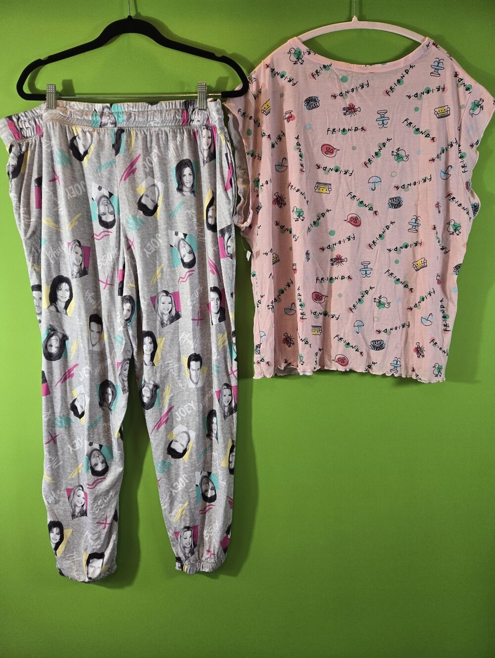Friends Pajamas Adult Large 2XL/3XL Pink Lounge Pant Drawstring Jogger